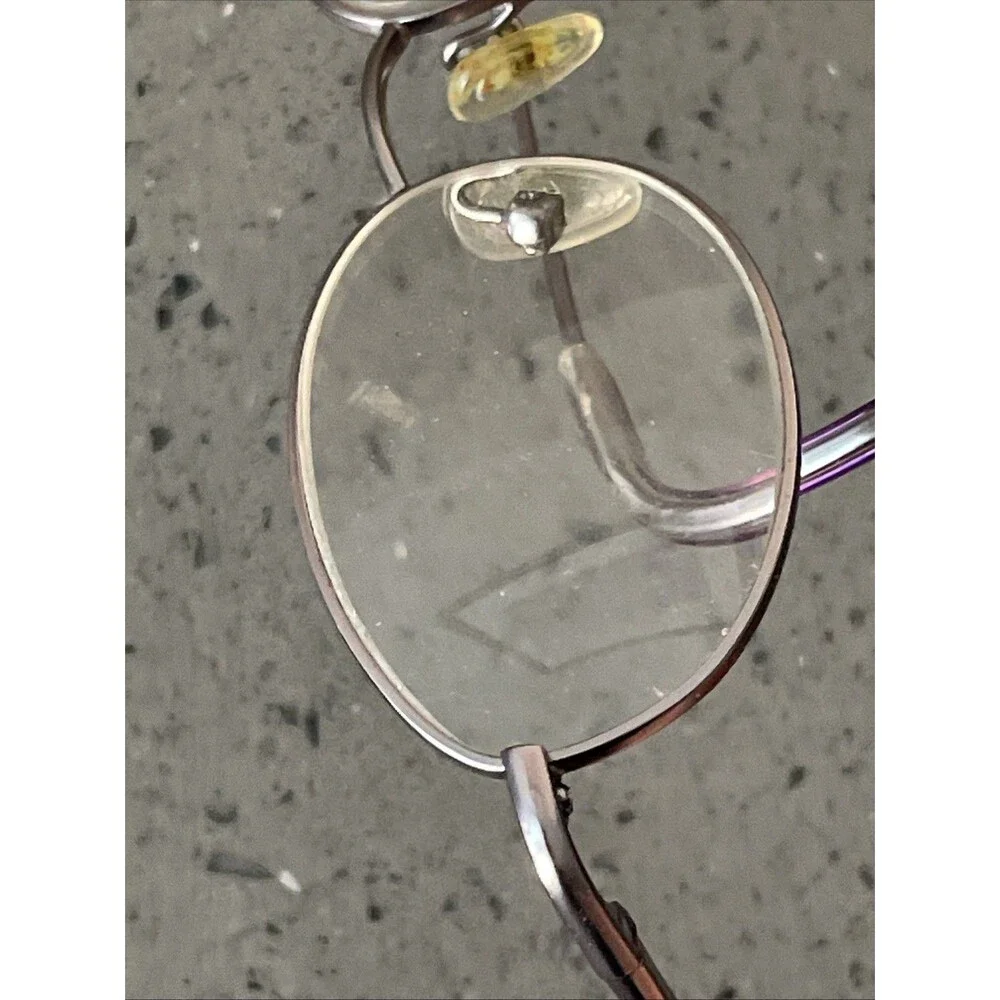 Enhance EN7674 Matte Lilac Eyeglasses Frames ONLY Metal Oval 49-18-140 full rim