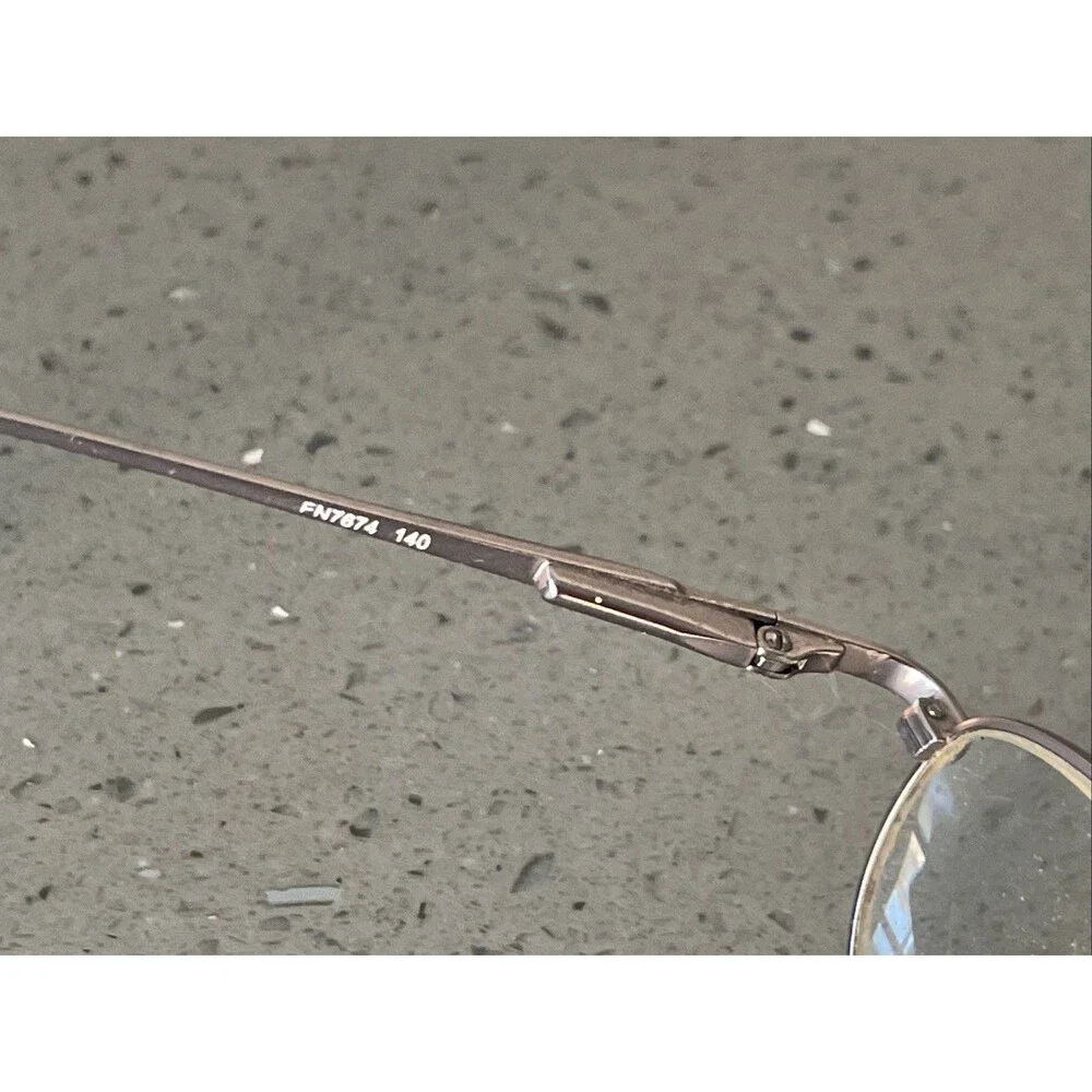 Enhance EN7674 Matte Lilac Eyeglasses Frames ONLY Metal Oval 49-18-140 full rim