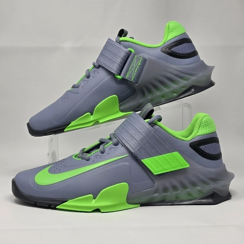 Nike Savaleos Weightlifting Shoes Mens Size 10.5 CV5708-401 Gray Green Black New