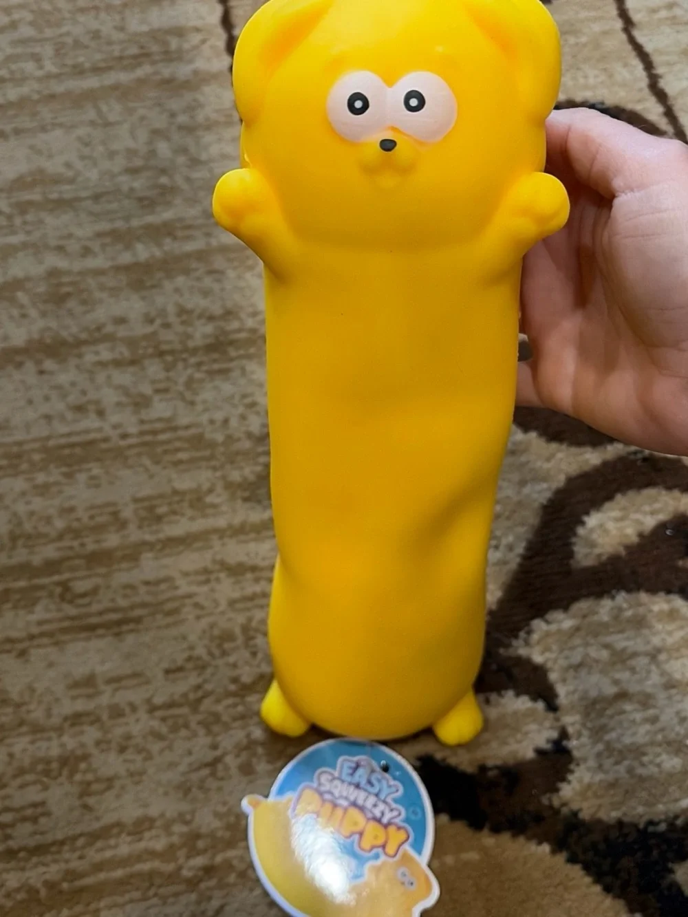 Easy Squeezy Puppy Yellow Kids Learning Toy