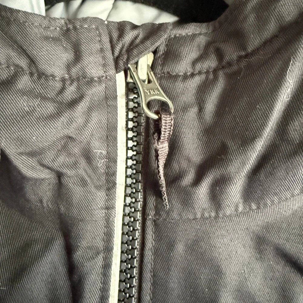 Columbia‎ Kids Grey Black Colorblock Outgrown Insulated Winter Hooded Jacket M