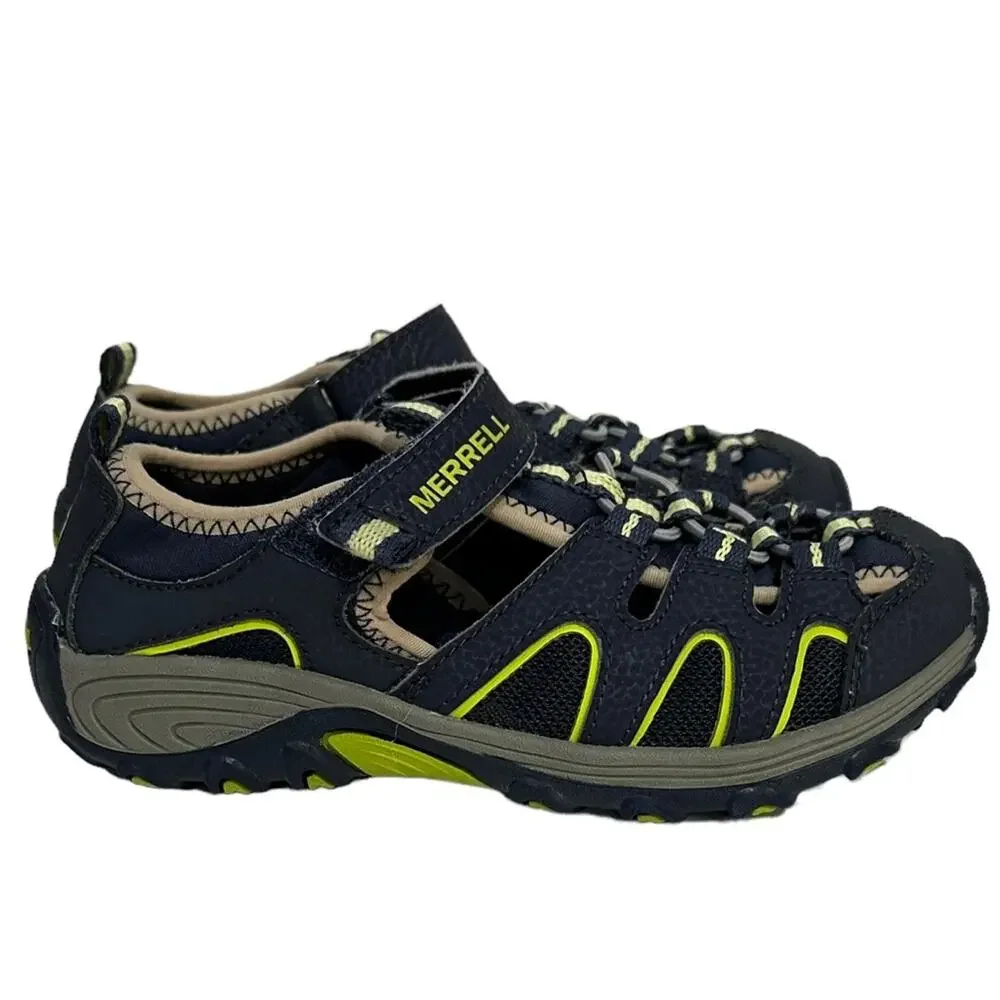 Merrell gray‎ and green unisex boy or girl sandals size 13