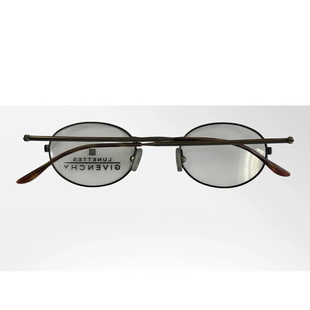 Vintage GIVENCHY Eyeglasses Antique Gold Oval Frame France