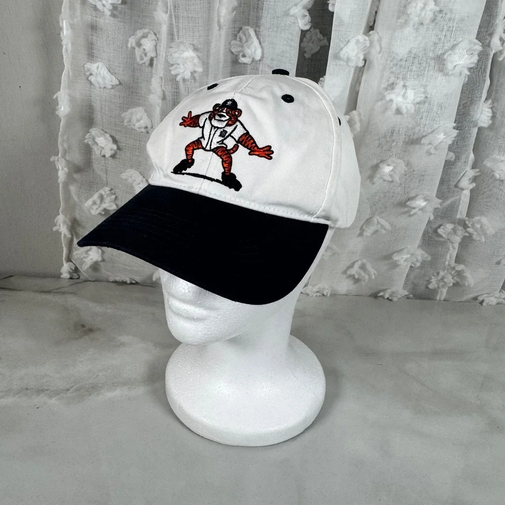Vintage Detroit Tigers Paws‎ Snap Back Baseball Cap Hat Embroidered Mascot XS
