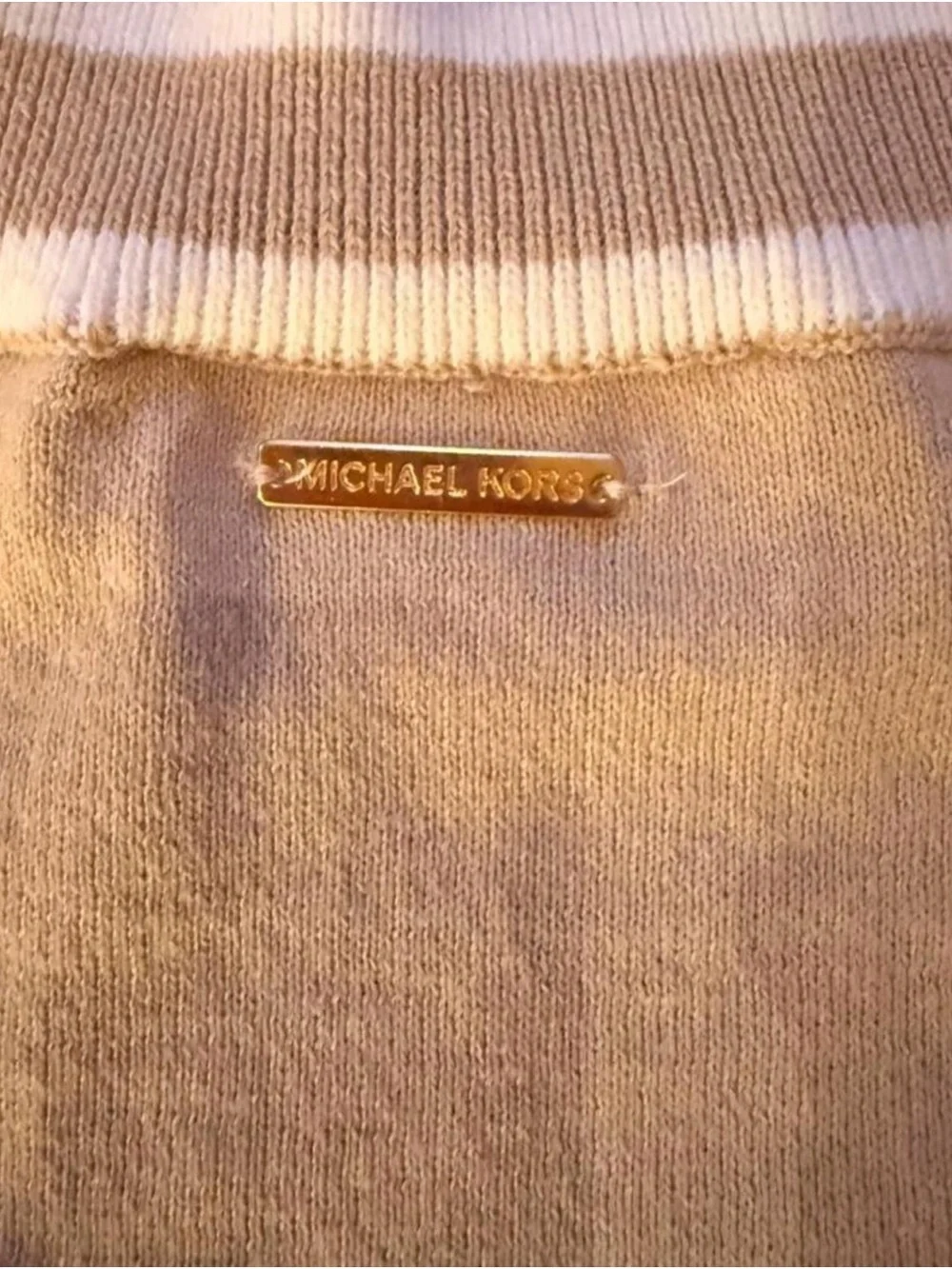 Michael Kors V-Neck Knit Sweater | Size Small