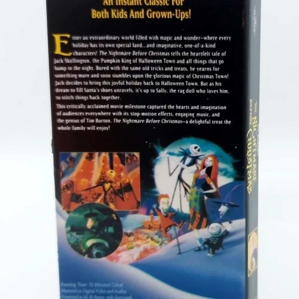 Hallmark Nightmare‎ Before Christmas VHS Ornament