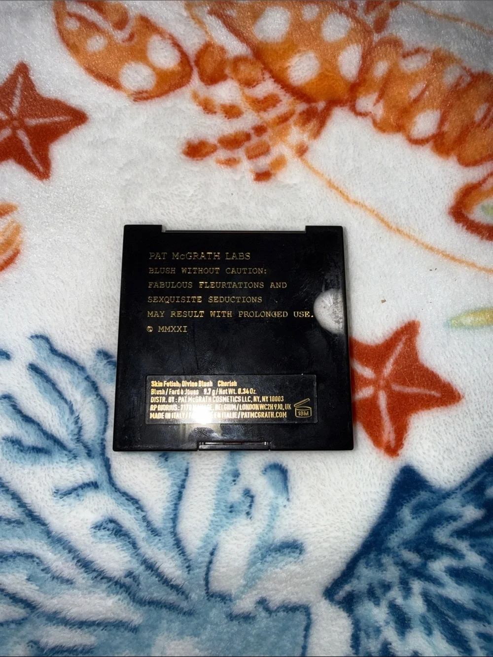 Pat McGrath black blush logo