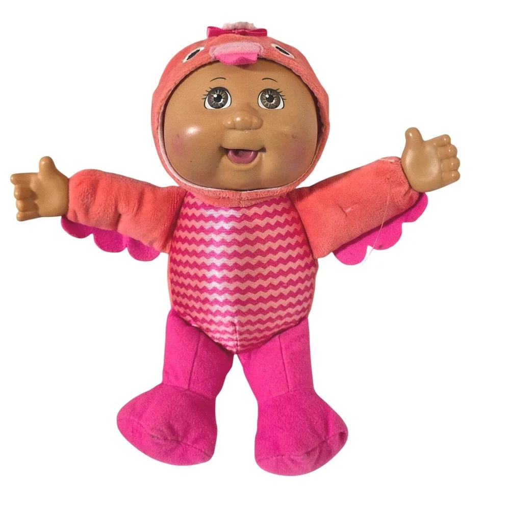 Cabbage Patch‎ Kid Doll Soft Plush Pink Orange Toddler Toy