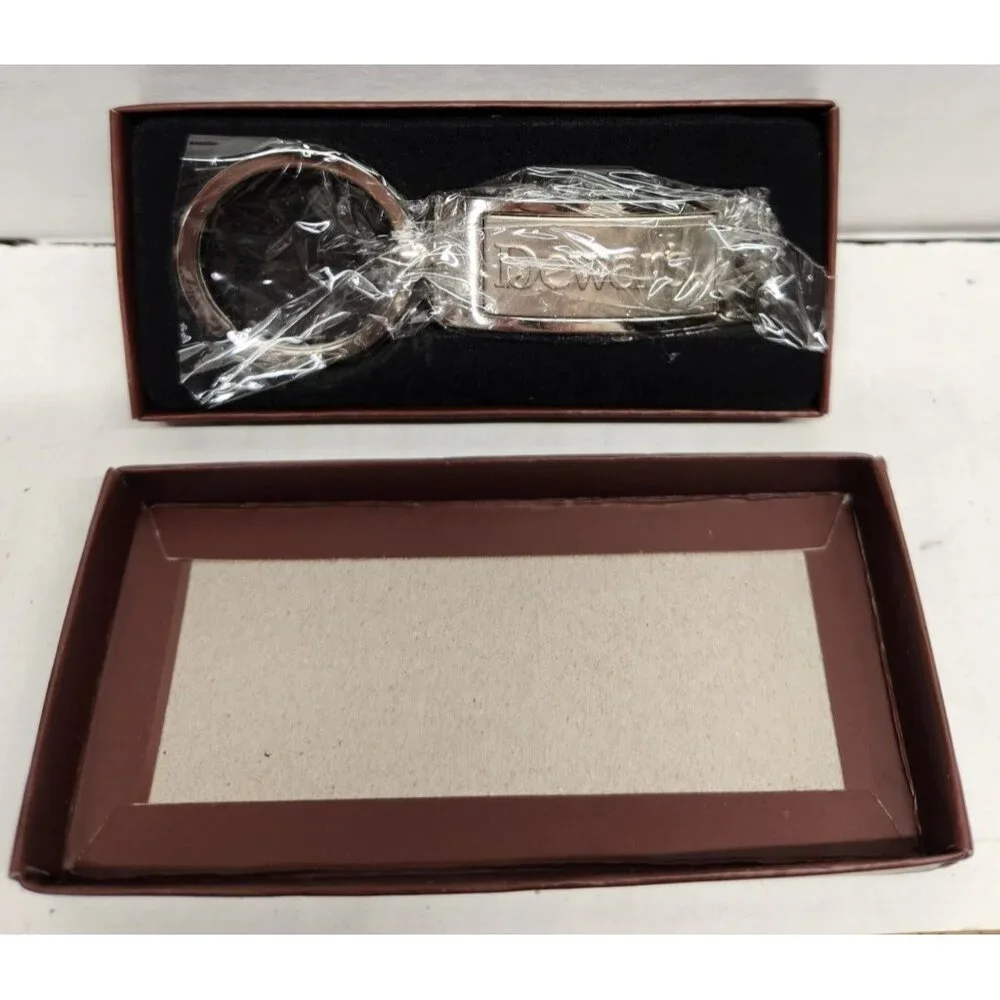 Dewar's Keychain In Box -Sleek Metal Design For Whiskey Lovers & Key Enthusiasts
