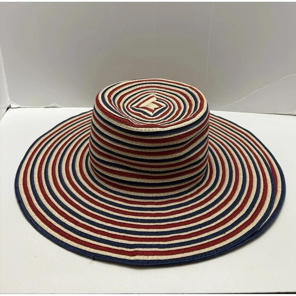 NWT‎ Janie And Jack Girl's Striped Sun Hat 12-24 Months