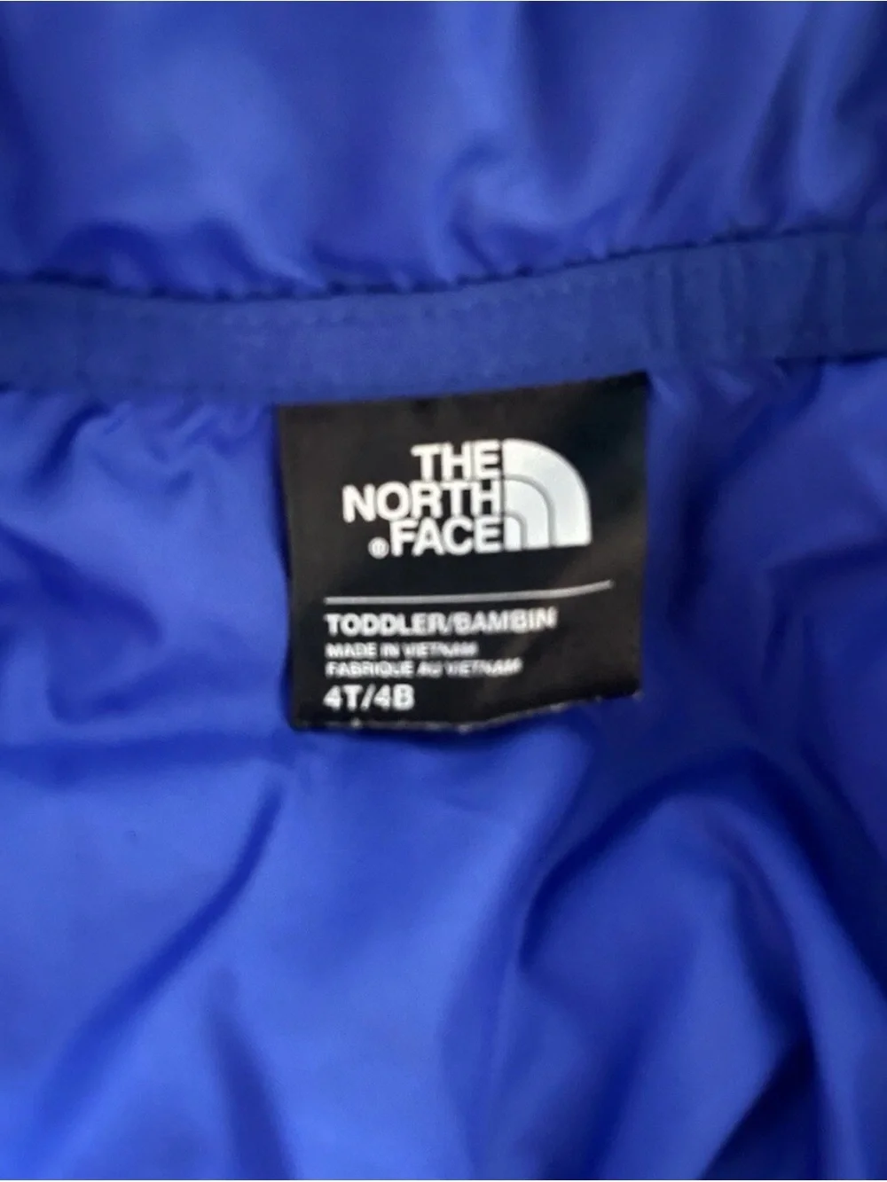The North Face Jacket Toddler 4T Blue And Black Hooded