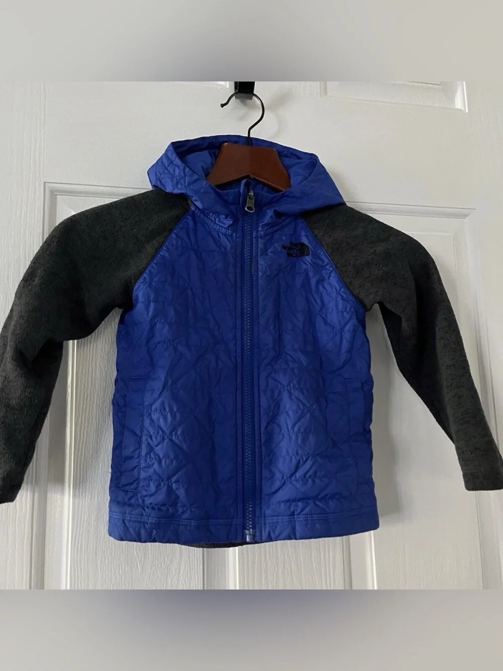 The North Face Jacket Toddler 4T Blue And Black Hooded