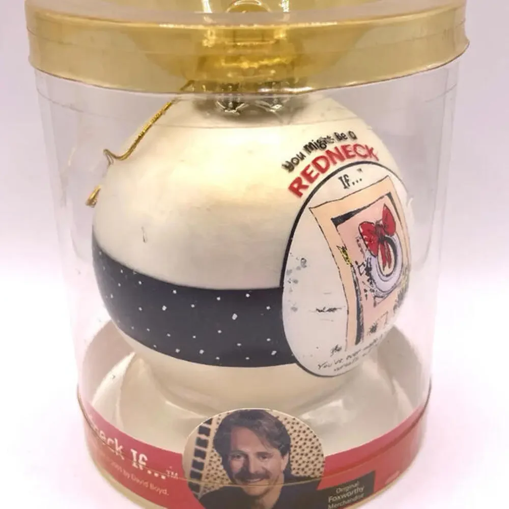 You Might Be A Redneck If Christmas Ornament‎ Jeff Foxworthy Vintage 2005