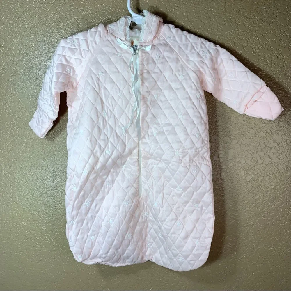 Vintage Little Me baby girl light pink sleep sack‎