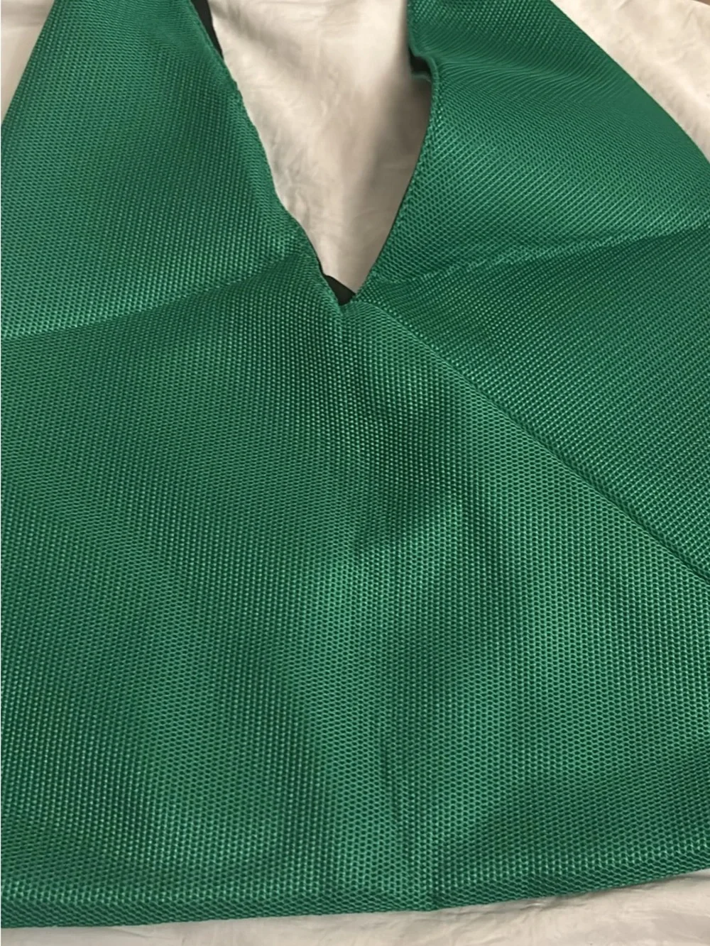 NewBella Anna knit Green mesh hobo bag .