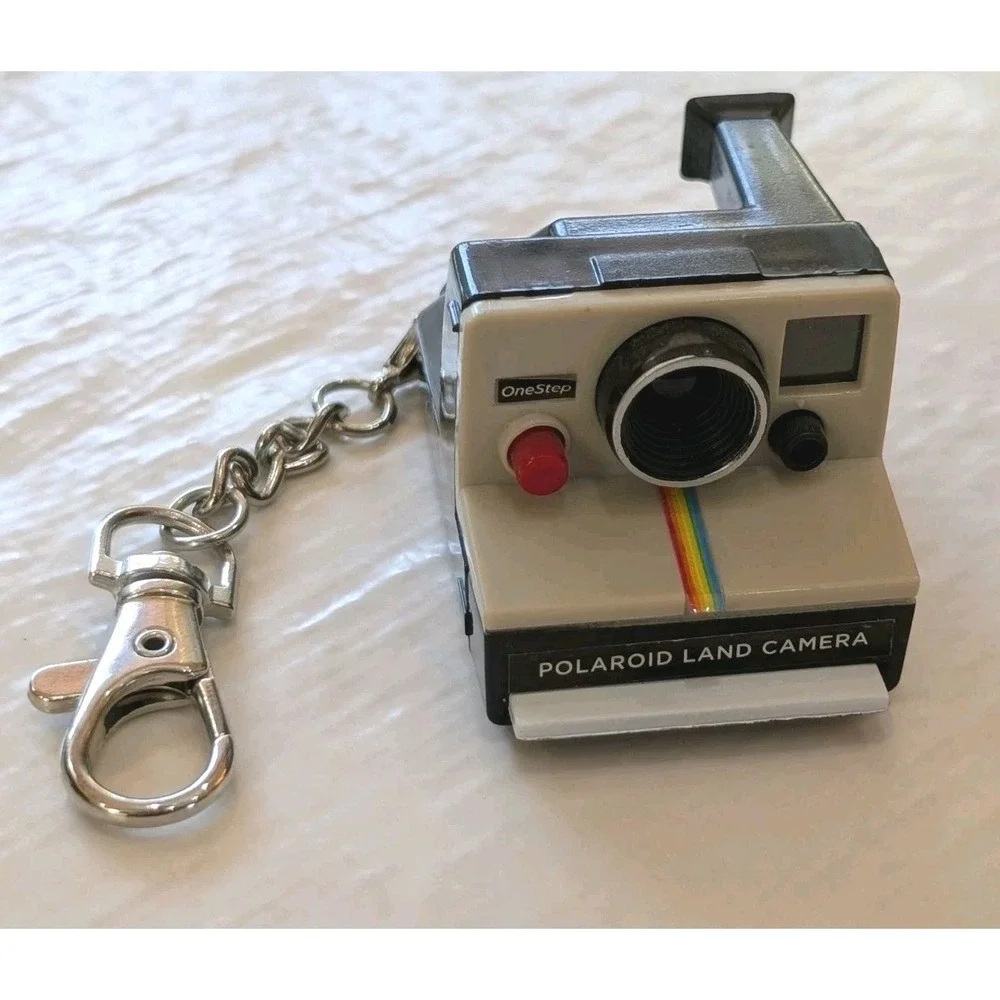 Polaroid Camera Keychain Lot OneStep + Barbie Mini Photo Eject‎ Toy