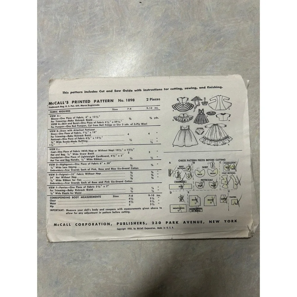 McCalls vintage mccalls