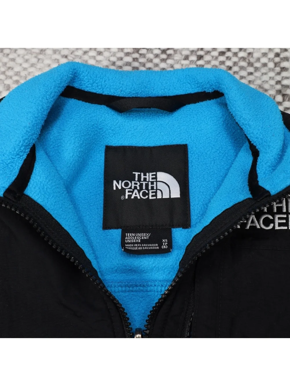 North Face kids' Denali colorblock fleece jacket