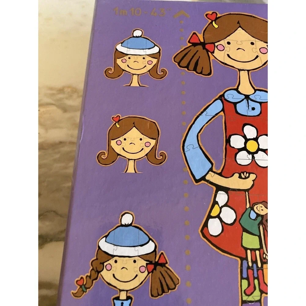 Djeco 27-Piece Stylish Lili Giant Puzzle For Ages 4+‎