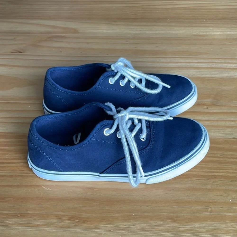 Janie‎ & Jack Navy Blue and White Sneaker