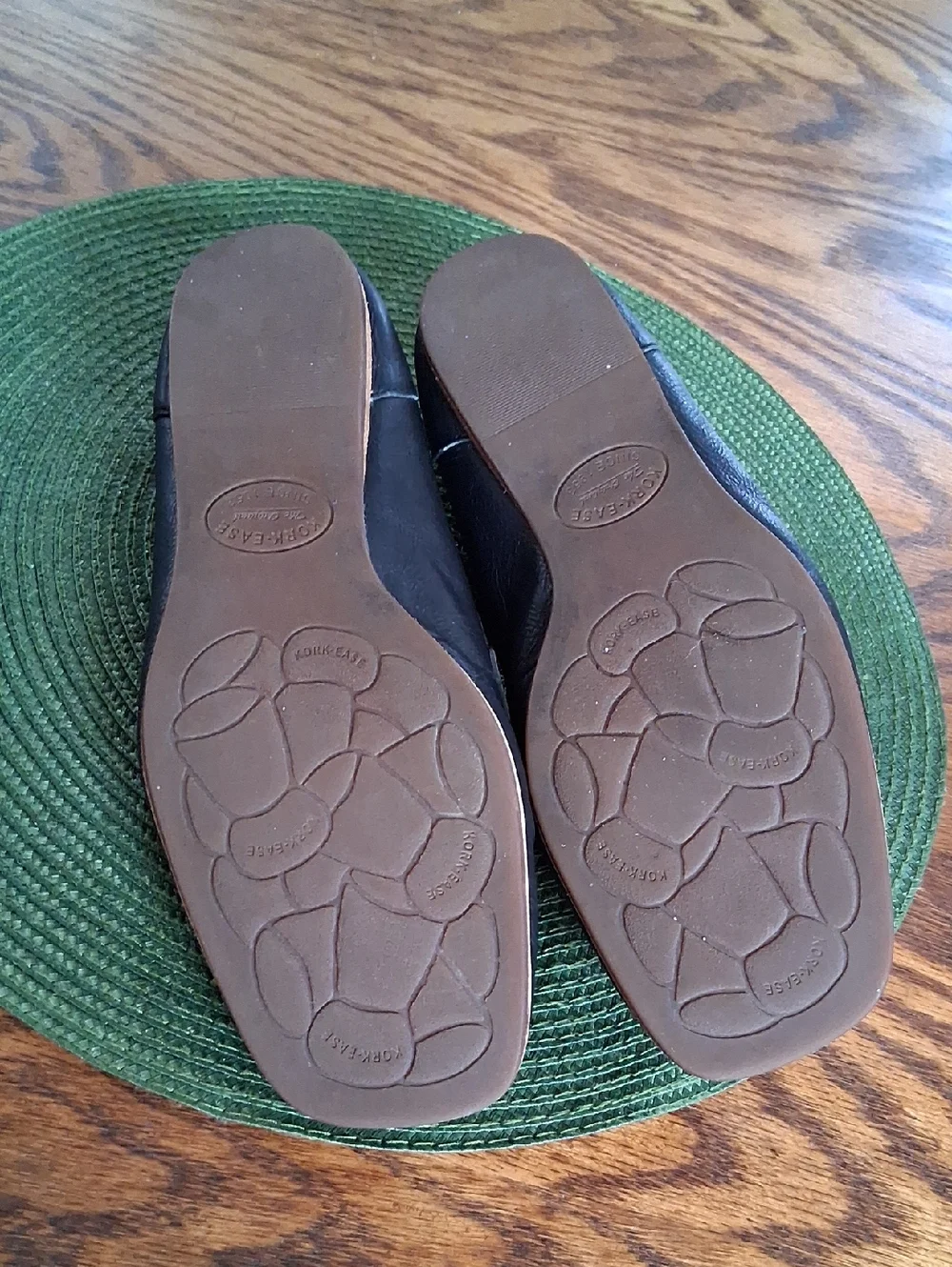Kork-Ease Pisa Black Leather Square Toe Academia Preppy Loafers Size 8