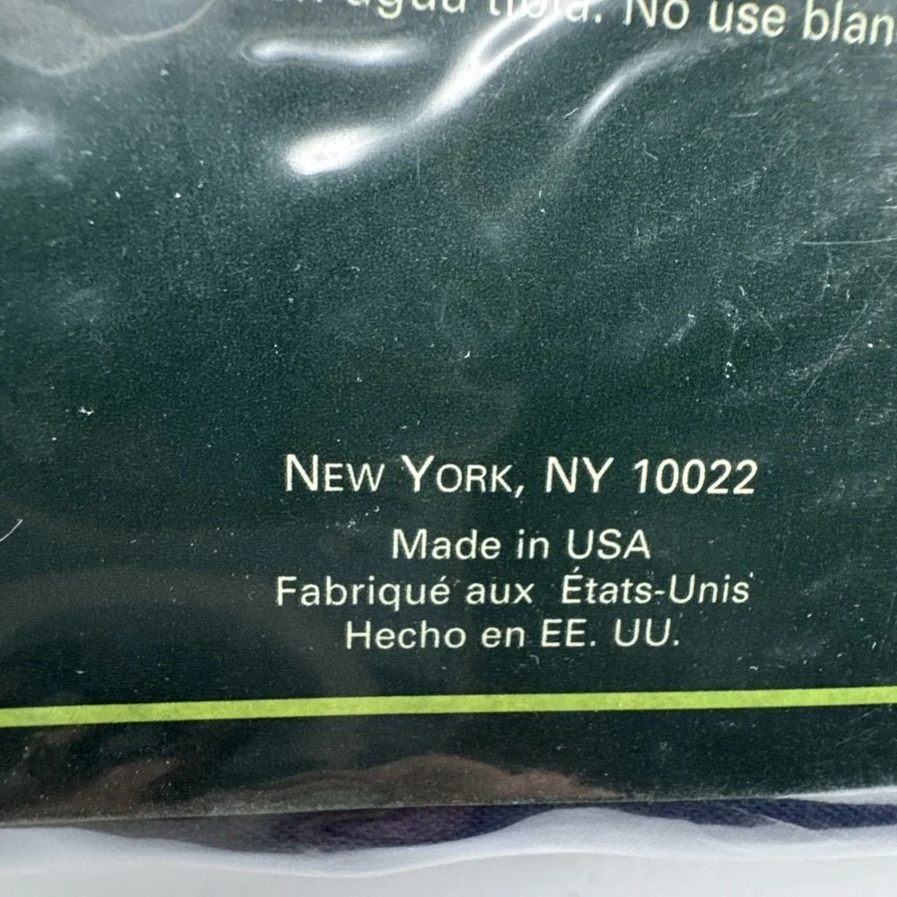 Ralph Lauren TWIN Flat Bed Sheet Navy Blue USA Made 100% Cotton Vtg 90s Polo
