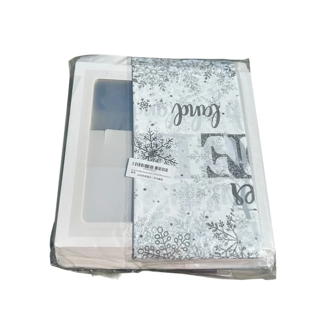 ❄️ Winter ONEderland 1st Birthday Party Set – Silver Snowflake Theme – Full Kit