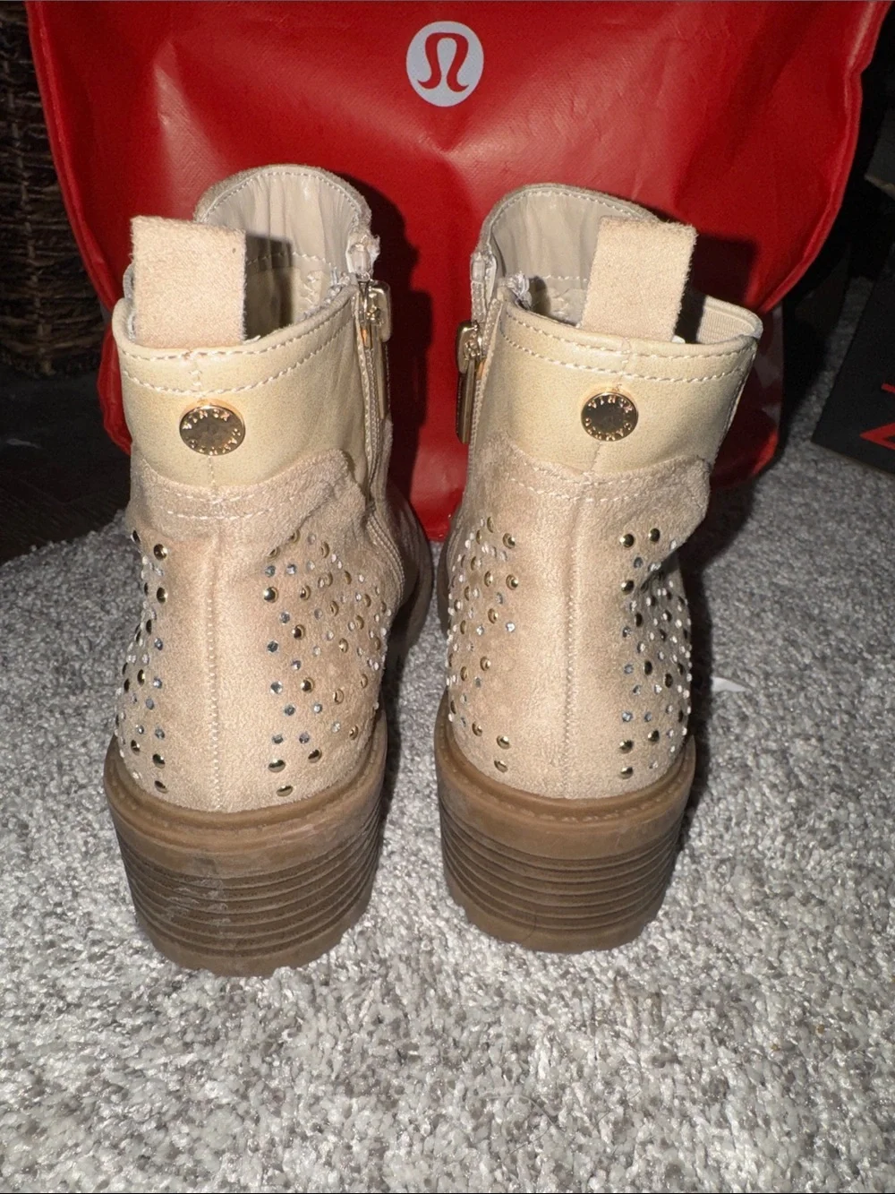 Vince Camuto studded heel stacked