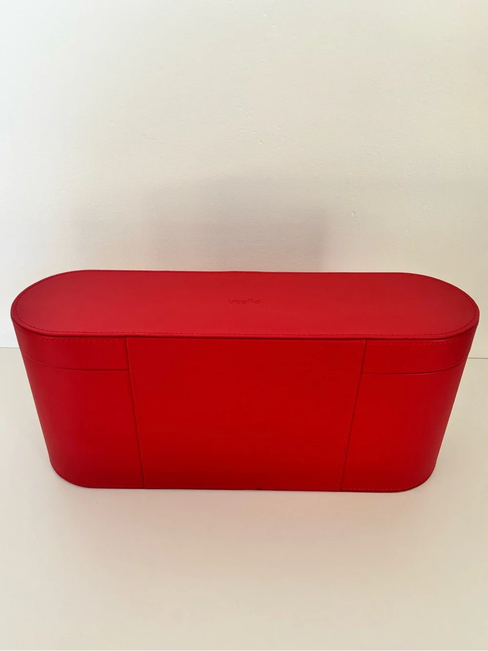 Dyson Airwrap Styler Leather Large Storage Hard Box Red - Case Only