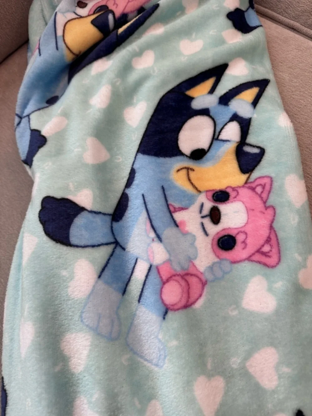 Bluey Silk Touch Plush Blanket NWT