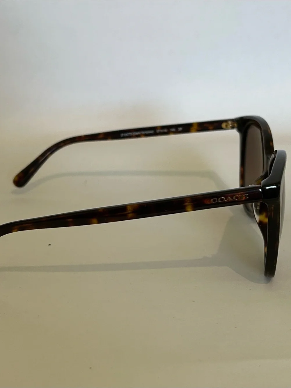 Coach Dark Tortoise Sunglasses Polarized Brown Non prescription lenses