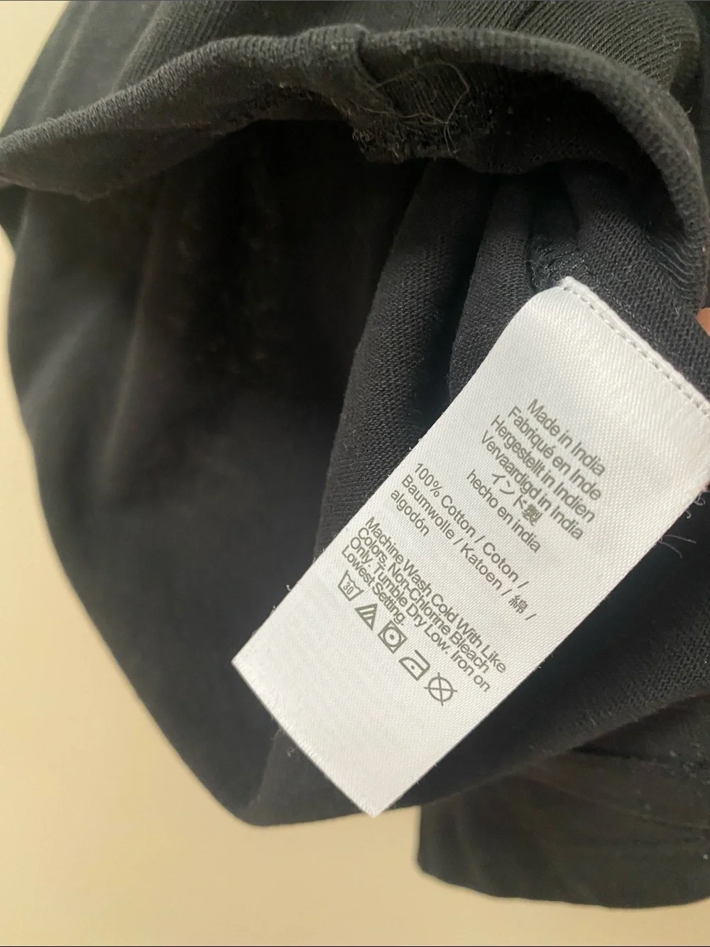 J. CREW Structured muscle T-shirt in mariner cotton black size medium