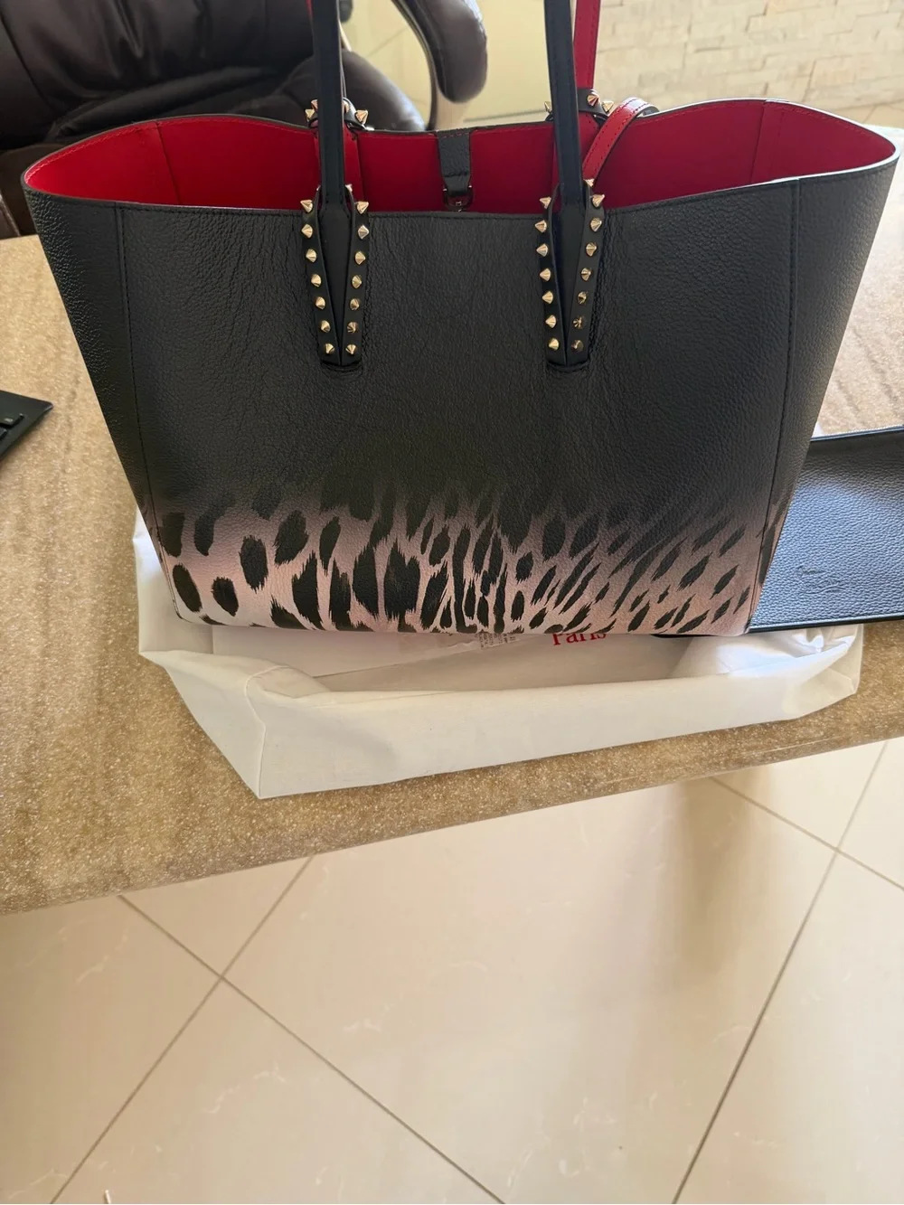Christian Louboutin structured leather