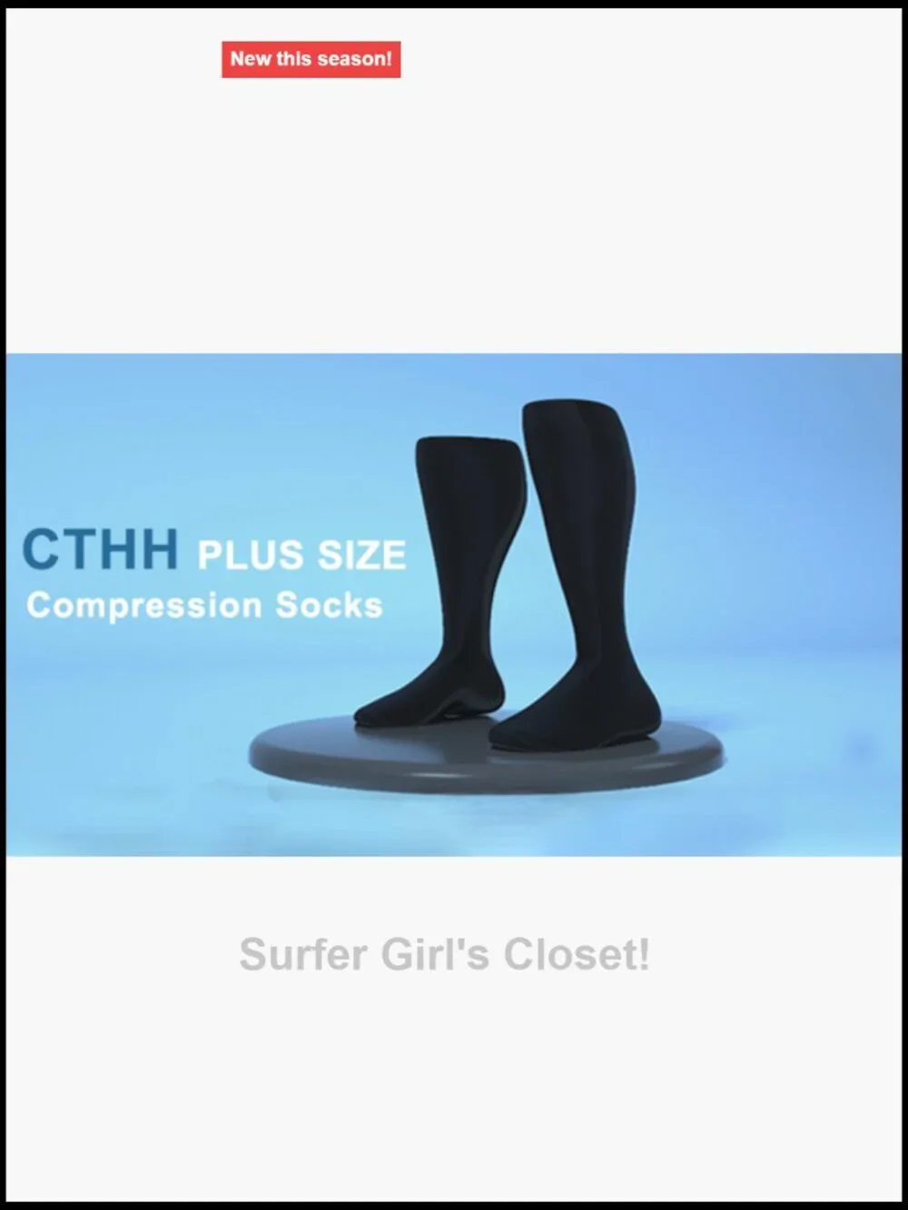 Compression Socks for Women Men Plus Size Wide Calf Knee High Stocking 3 Pairs