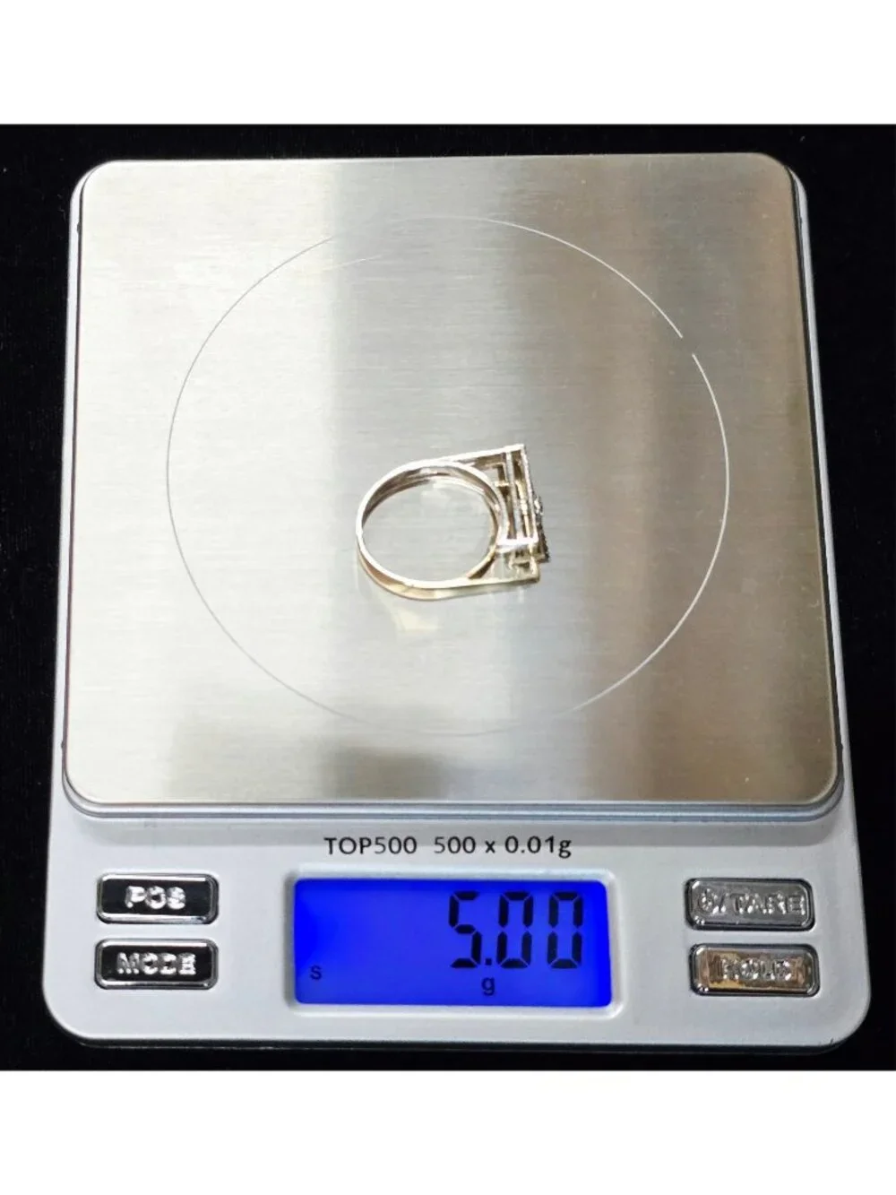 Unique 14K Solid Two Tone Multi Color Gold Ladies Motion Diamond Ring - Size 6.5