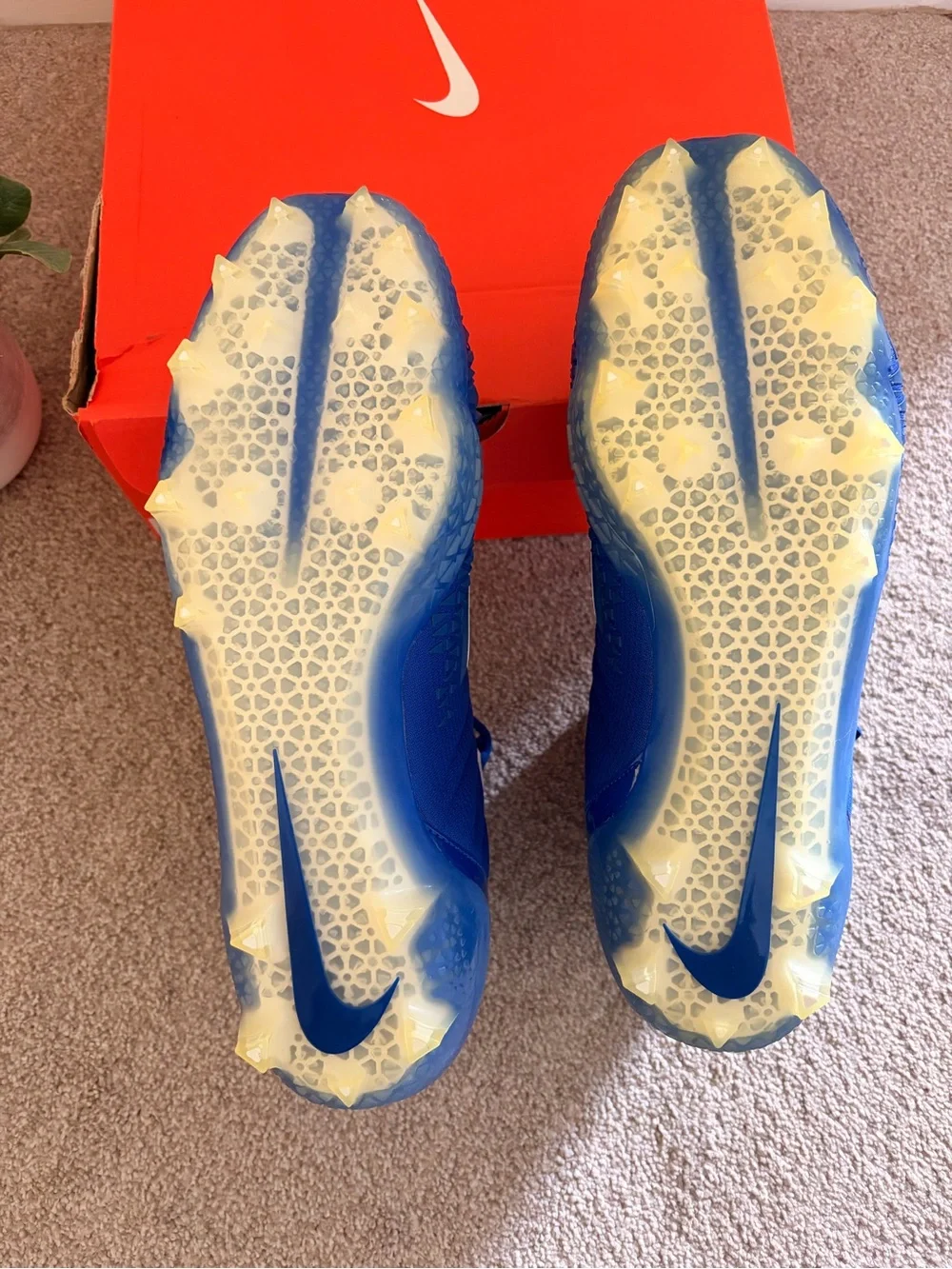 Nike Cleats Force Savage Pro size 13 men’s blue and white