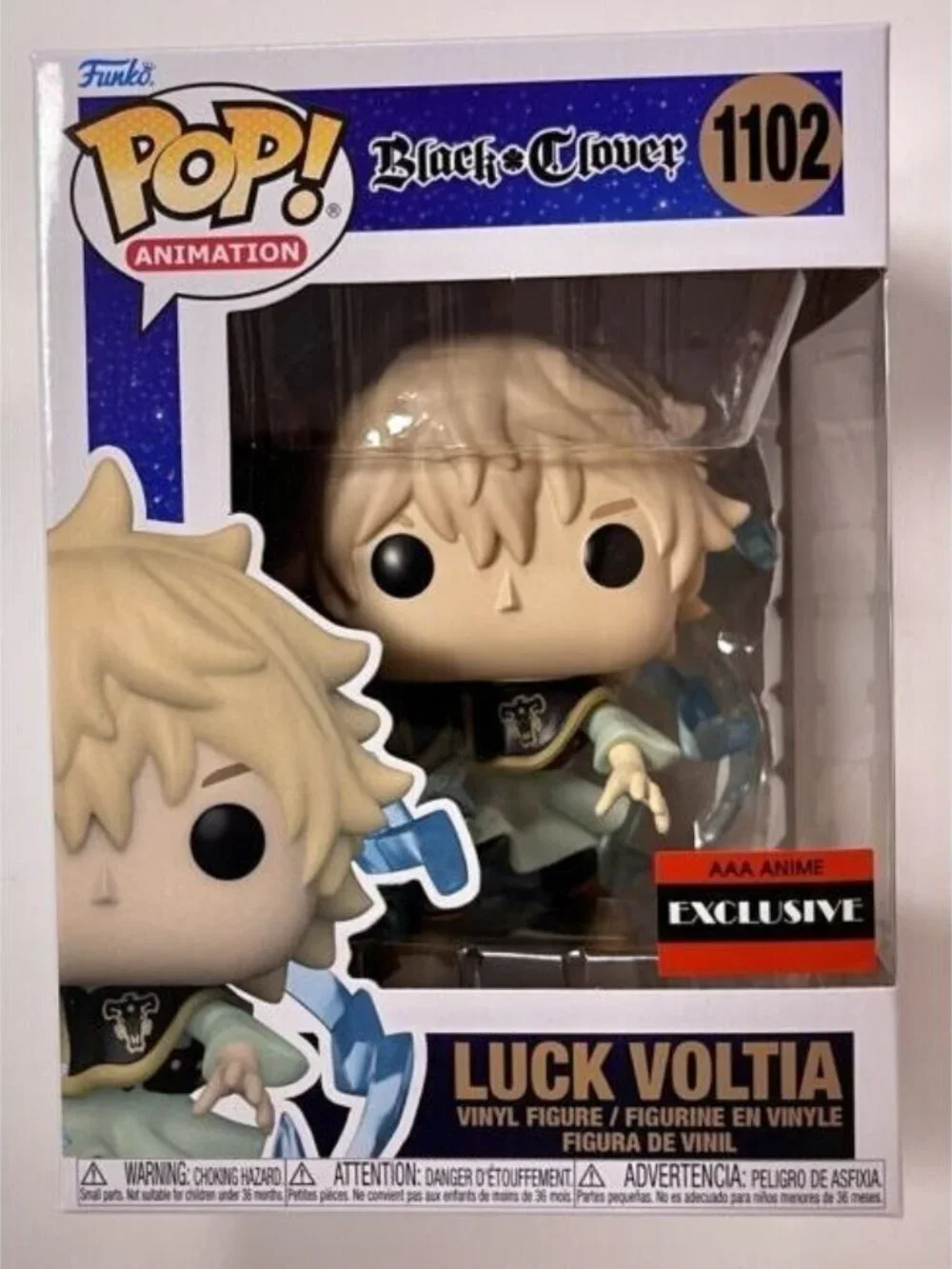 Funko Pop! Animation – Black Clover: Luck Voltia #1102 Vinyl Figure – AAA Anime