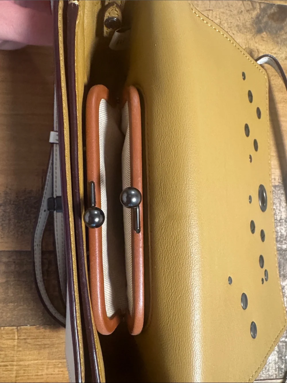 Coach white crossbody