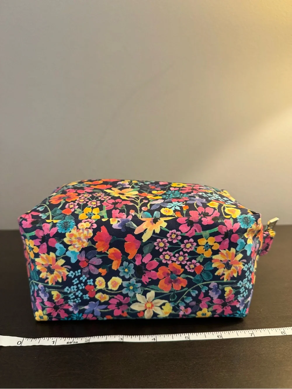 Liberty London Dreams of Summer Nylon Makeup Toiletry Zip Bag 7” x 3.5” x 4” NEW