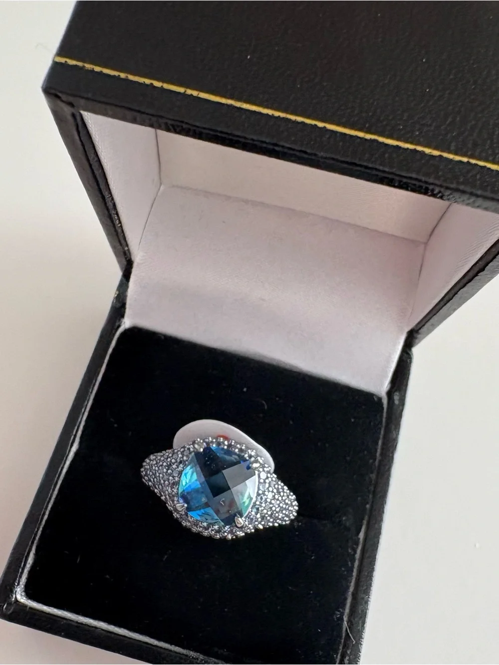 Bomb Party Petit Four Ring RG27747 Bi Color Tourmaline Hematite Plating