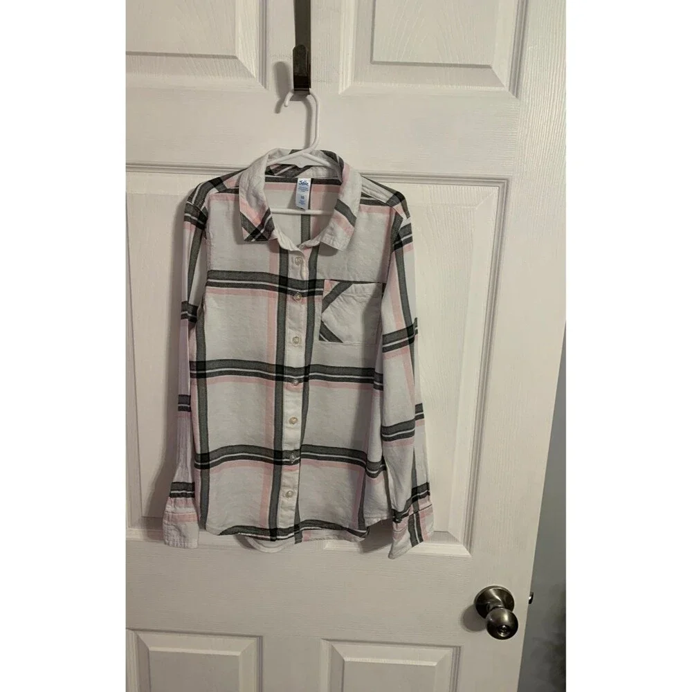 Justice Flannel Shirt. Size 10.
