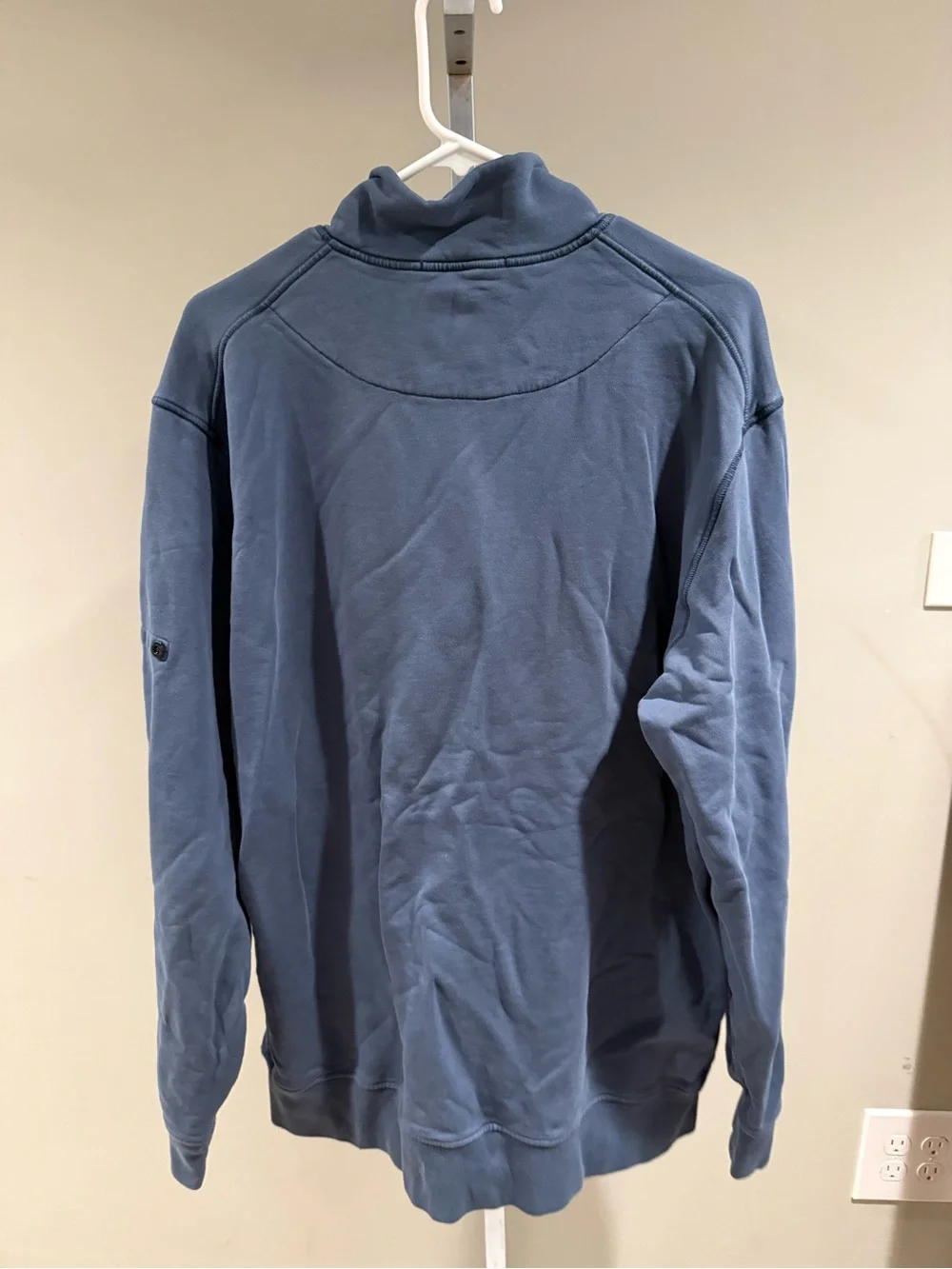 Stone Island Men's Slate Blue Half-Zip Pullover
