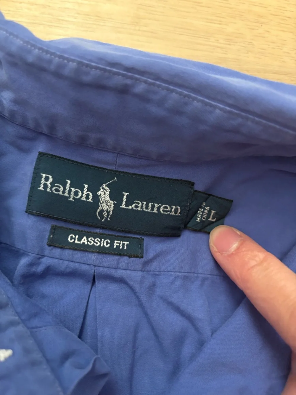 Ralph Lauren men’s Shirt Blue Long Sleeve Button Down Pony Logo Casual