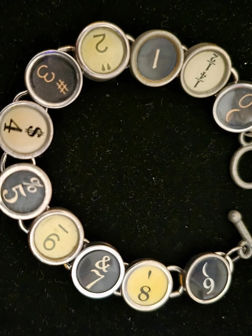 Vintage Typewriter Key Artisan Bracelet