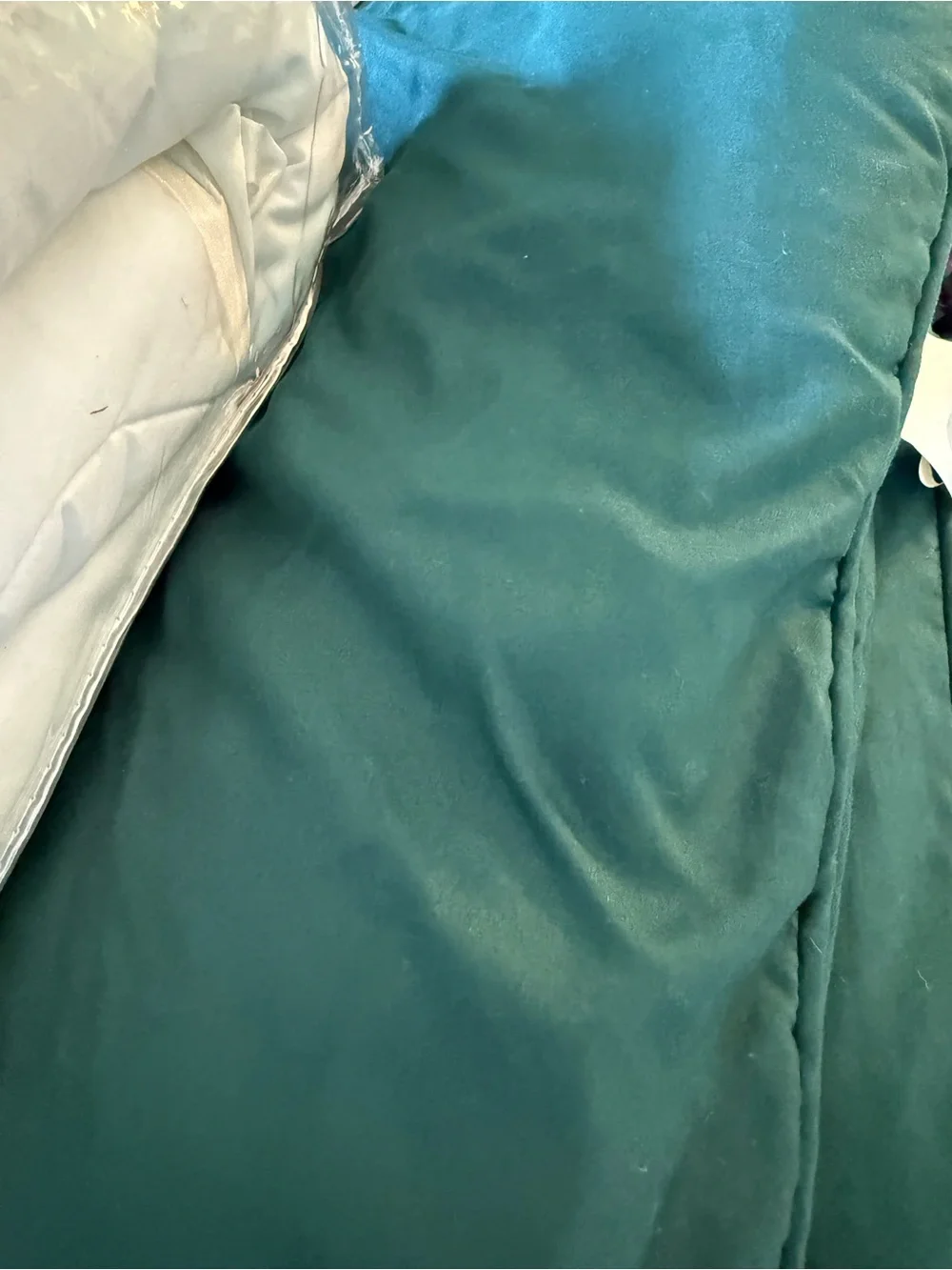 Forest Green XL Twin Comforter with Twin XL Mattress Cover