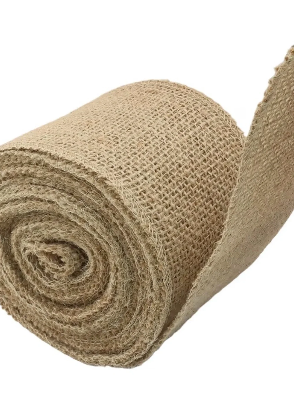 🔥5 FOR $25🔥 10 yds 3 inch wide Natural Burlap Roll Jute Ribbon
