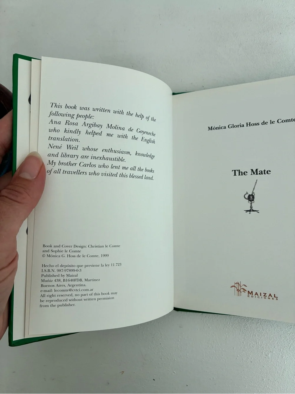 Maizal Editions hardcover book