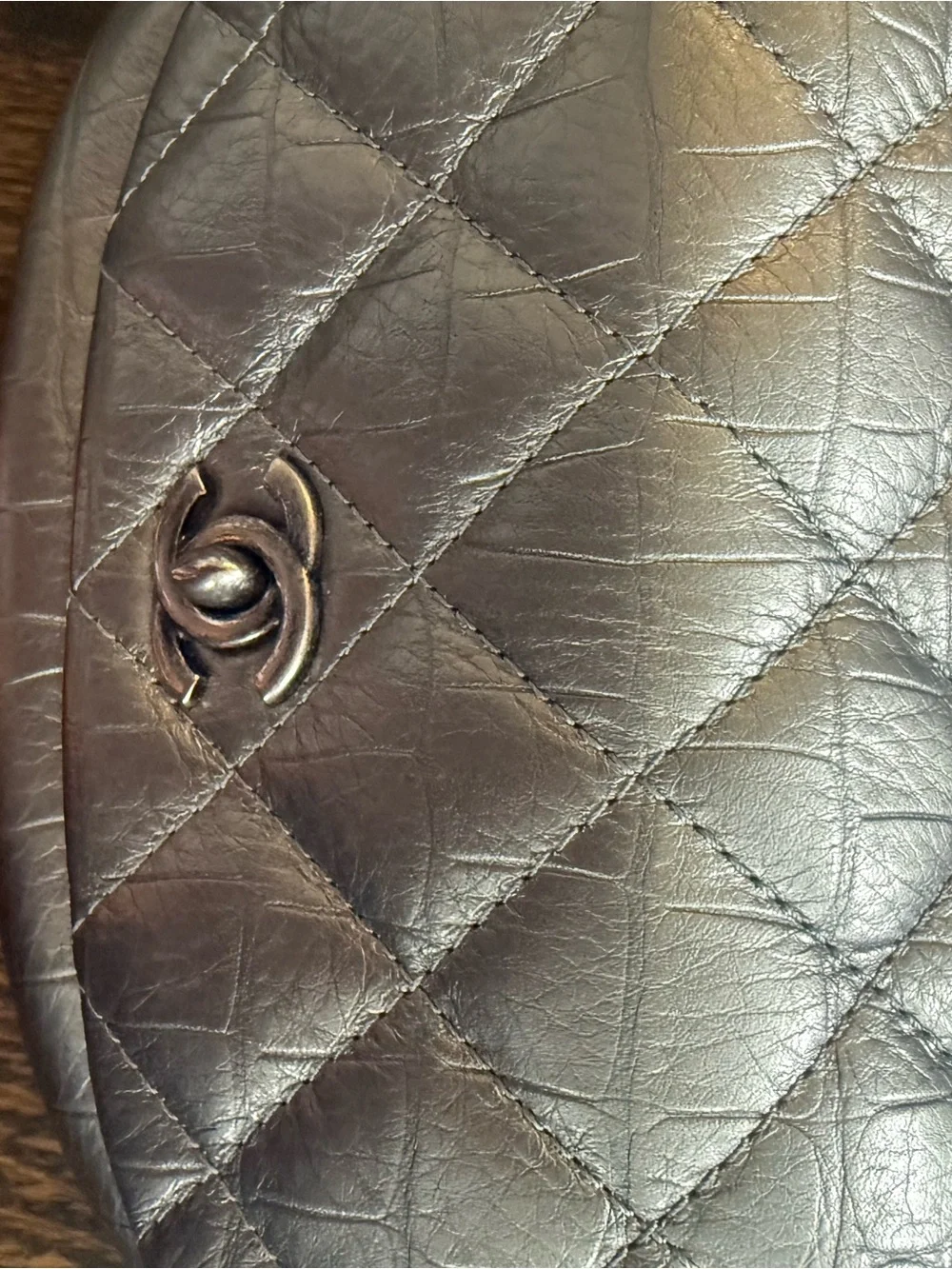 CHANEL silver features turn