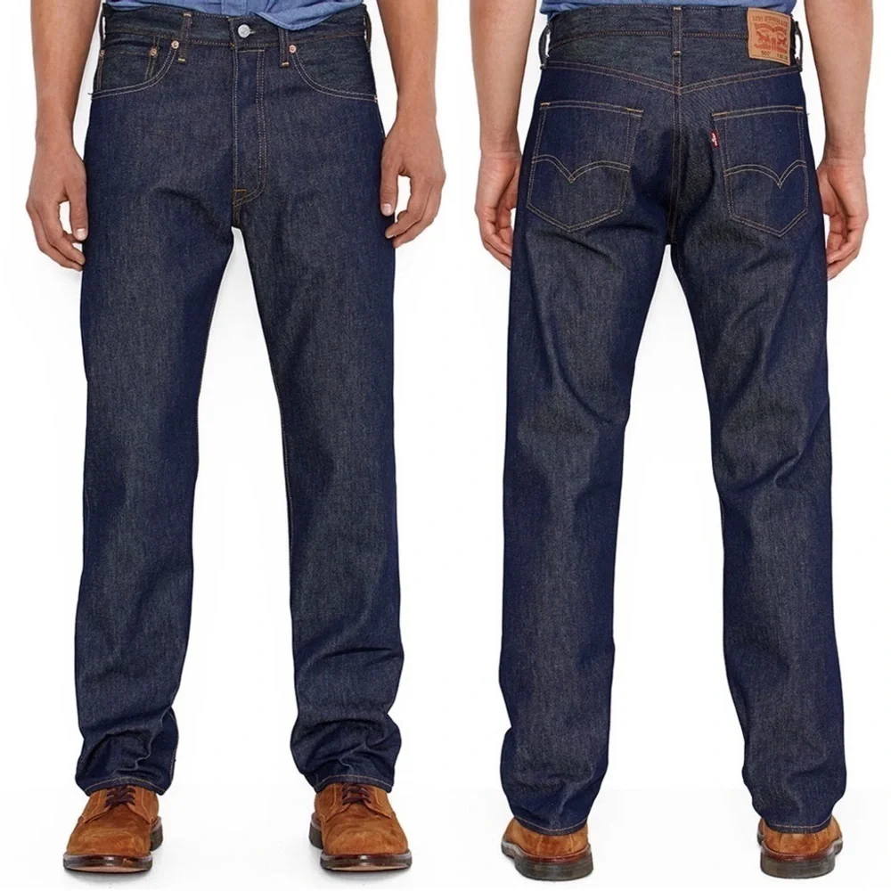 Levi’s • 501 Original Shrink To Fit jeans mid rise straight leg rigid denim