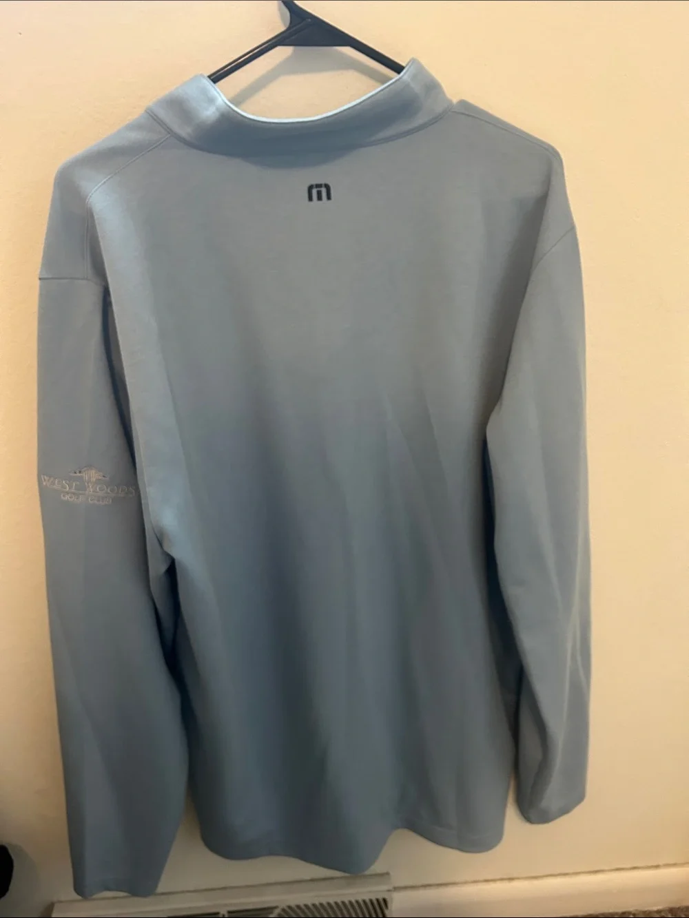 Mizuno Light Blue Long-Sleeve Performance Pullover